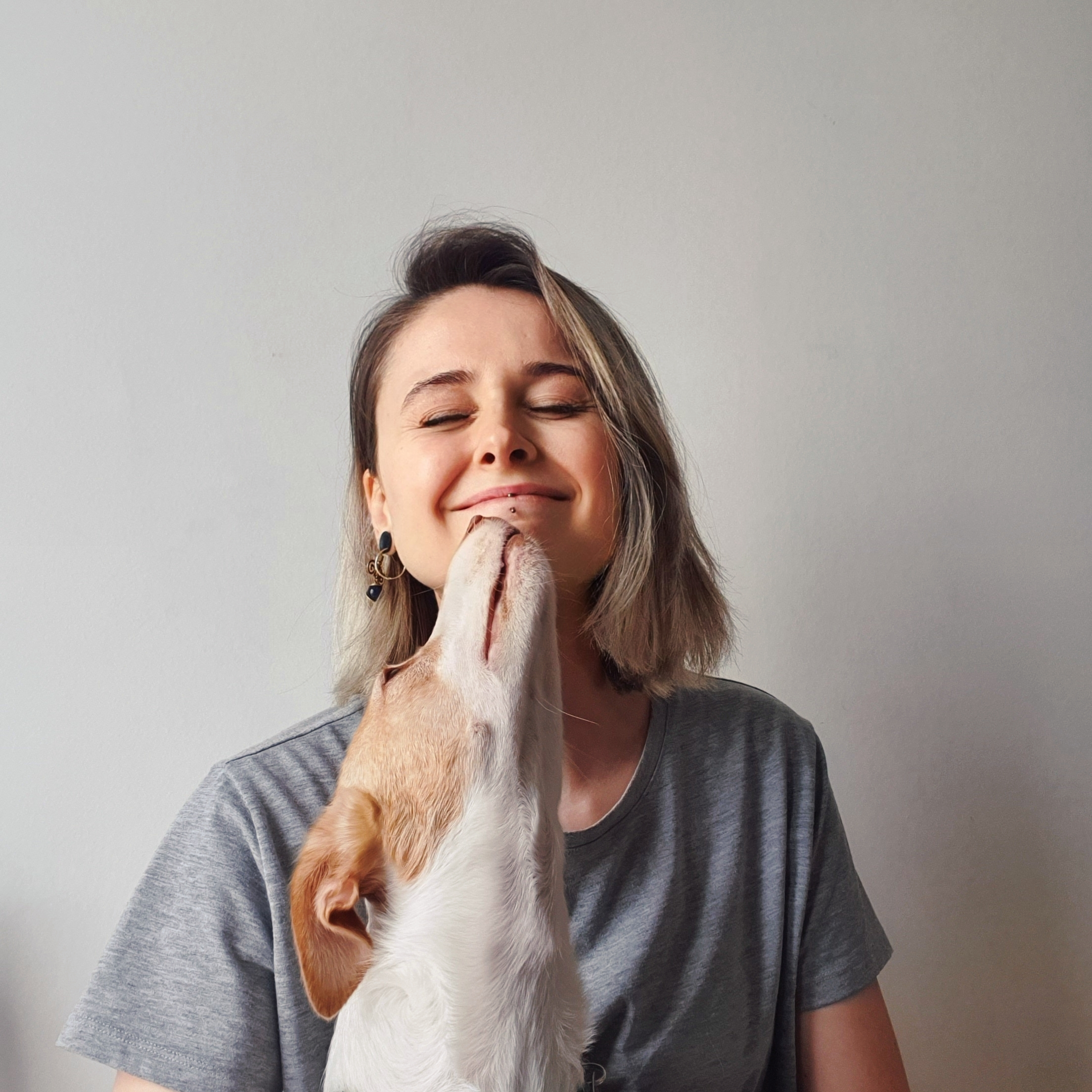 Carolin with Felix(Dog)